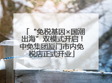 “免税基因×国潮出海”双模式开启！中免集团厦门市内免税店正式开业