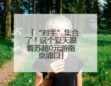 “对手”集合了！这个夏天跟着苏超0元游南京浦口