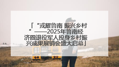 “戎耀鲁南 振兴乡村”——2025年鲁南经济圈退役军人投身乡村振兴成果展销会盛大启幕