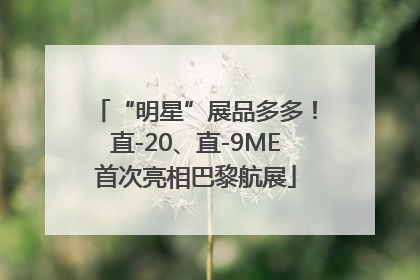 “明星”展品多多！直-20、直-9ME首次亮相巴黎航展