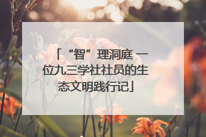 “智”理洞庭 一位九三学社社员的生态文明践行记