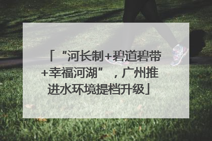“河长制+碧道碧带+幸福河湖”，广州推进水环境提档升级