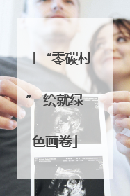 “零碳村” 绘就绿色画卷