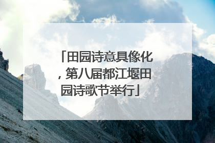 田园诗意具像化，第八届都江堰田园诗歌节举行