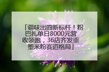 疆味出圈新标杆！粉巴扎单日8000元营收领跑，36店齐发重塑米粉赛道格局
