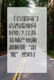 百果园门店西瓜缘何好吃？江苏盐城产地溯源解锁“甜蜜”密码