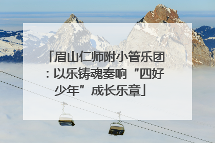 眉山仁师附小管乐团：以乐铸魂奏响“四好少年”成长乐章