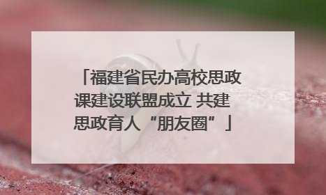福建省民办高校思政课建设联盟成立 共建思政育人“朋友圈”