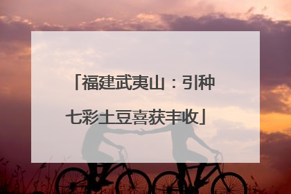 福建武夷山：引种七彩土豆喜获丰收