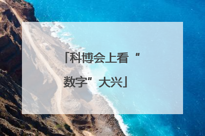 科博会上看“数字”大兴