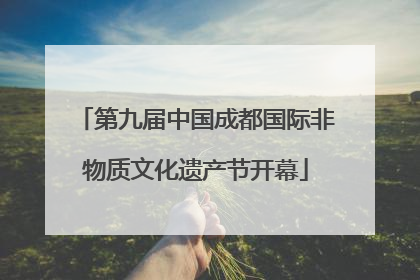 第九届中国成都国际非物质文化遗产节开幕