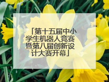 第十五届中小学生机器人竞赛暨第八届创新设计大赛开幕