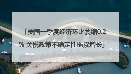 美国一季度经济环比萎缩0.2% 关税政策不确定性拖累增长