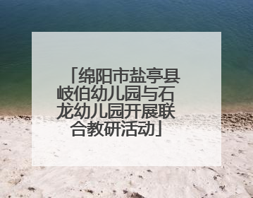 绵阳市盐亭县岐伯幼儿园与石龙幼儿园开展联合教研活动