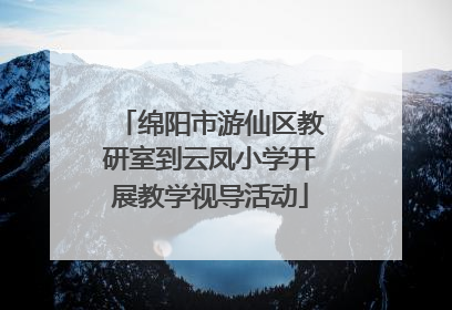 绵阳市游仙区教研室到云凤小学开展教学视导活动