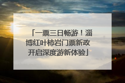 一票三日畅游！淄博红叶柿岩门票新政开启深度游新体验
