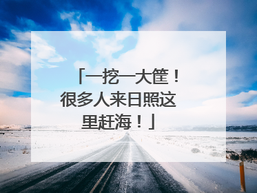 一挖一大筐！很多人来日照这里赶海！