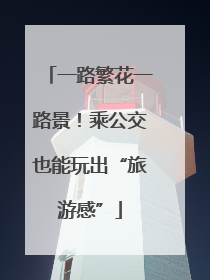 一路繁花一路景！乘公交也能玩出“旅游感”