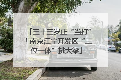 三十三岁正“当打”！南京江宁开发区“三位一体”挑大梁