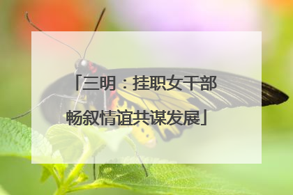 三明：挂职女干部畅叙情谊共谋发展