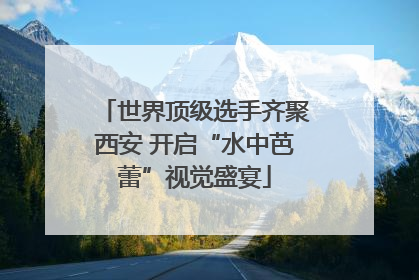 世界顶级选手齐聚西安 开启“水中芭蕾”视觉盛宴