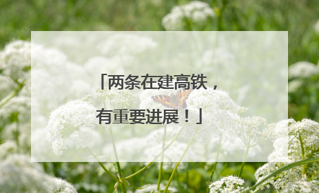 两条在建高铁，有重要进展！