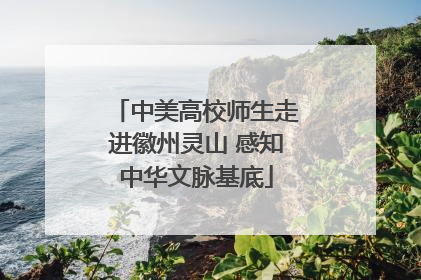 中美高校师生走进徽州灵山 感知中华文脉基底