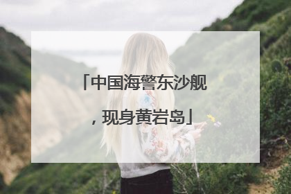 中国海警东沙舰，现身黄岩岛