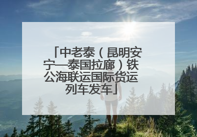 中老泰（昆明安宁—泰国拉廊）铁公海联运国际货运列车发车