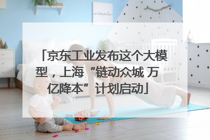京东工业发布这个大模型，上海“链动众城 万亿降本”计划启动