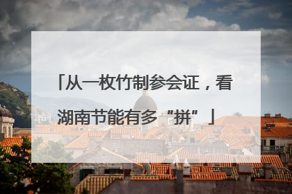 从一枚竹制参会证，看湖南节能有多“拼”
