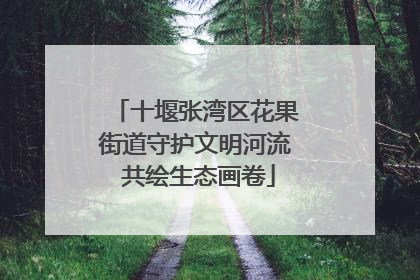 十堰张湾区花果街道守护文明河流 共绘生态画卷