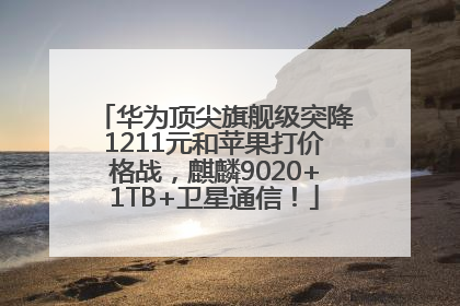 华为顶尖旗舰级突降1211元和苹果打价格战，麒麟9020+1TB+卫星通信！