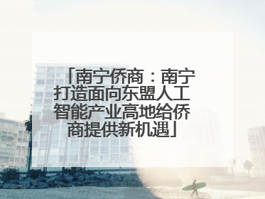 南宁侨商：南宁打造面向东盟人工智能产业高地给侨商提供新机遇