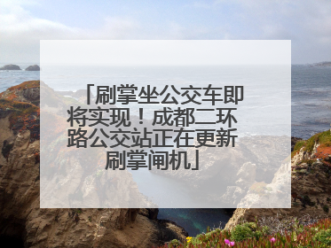 刷掌坐公交车即将实现！成都二环路公交站正在更新刷掌闸机