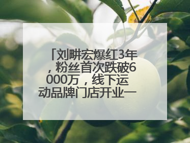 刘畊宏爆红3年，粉丝首次跌破6000万，线下运动品牌门店开业一周实景曝光