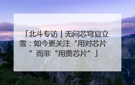 北斗专访｜无问芯穹夏立雪：如今更关注“用对芯片”而非“用贵芯片”