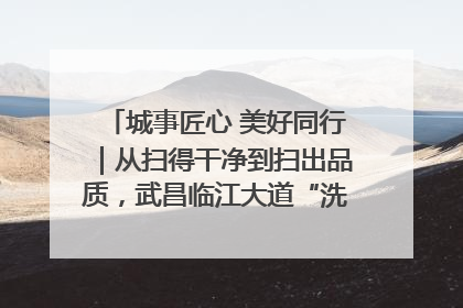 城事匠心 美好同行｜从扫得干净到扫出品质，武昌临江大道“洗”出洁净样板路