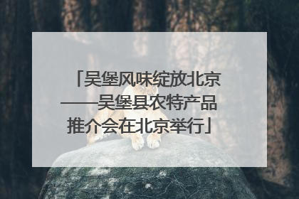 吴堡风味绽放北京——吴堡县农特产品推介会在北京举行