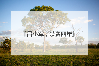 吕小军，禁赛四年