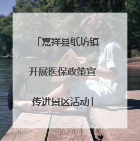 嘉祥县纸坊镇开展医保政策宣传进景区活动