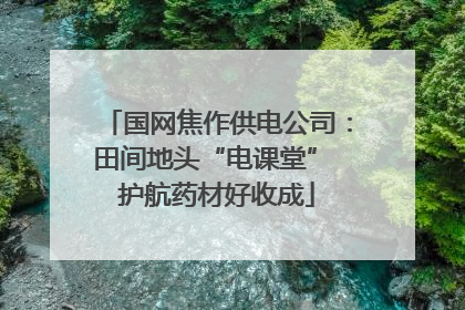 国网焦作供电公司：田间地头“电课堂” 护航药材好收成