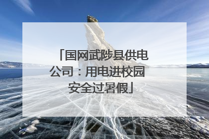 国网武陟县供电公司：用电进校园  安全过暑假