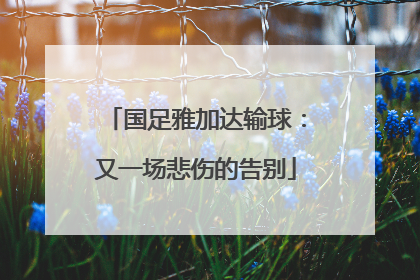 国足雅加达输球：又一场悲伤的告别