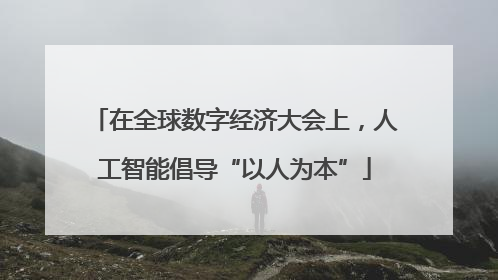在全球数字经济大会上，人工智能倡导“以人为本”