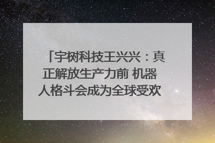 宇树科技王兴兴：真正解放生产力前 机器人格斗会成为全球受欢迎的赛事｜科技观察