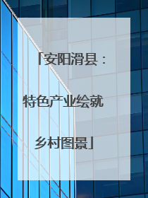 安阳滑县：特色产业绘就乡村图景