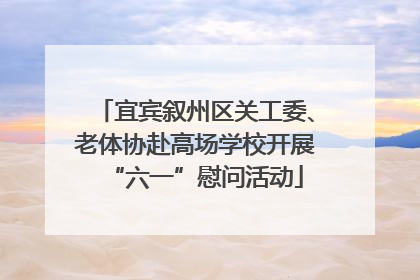 宜宾叙州区关工委、老体协赴高场学校开展“六一”慰问活动