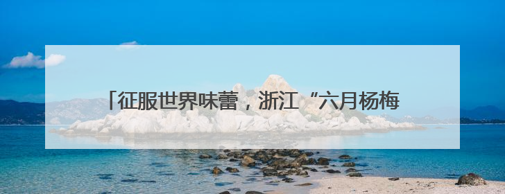 征服世界味蕾，浙江“六月杨梅红”暨慈溪杨梅季系列活动启动