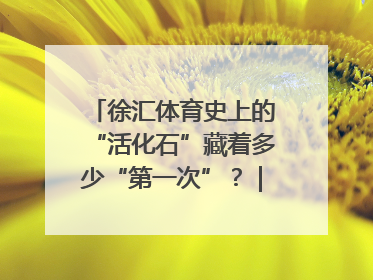 徐汇体育史上的“活化石”藏着多少“第一次”？｜百年体育